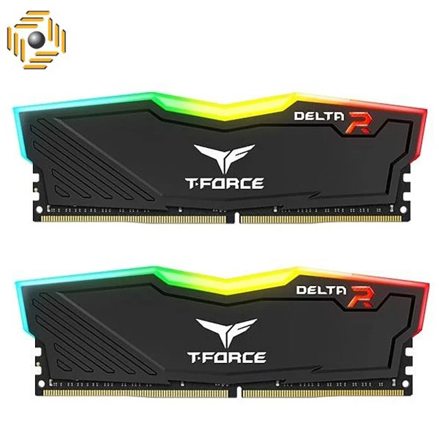 رم دسکتاپ DDR4 دو کاناله 3000 مگاهرتز CL16 تیم گروپ مدل T-Force Delta RGB ظرفیت 16 گیگابایت
